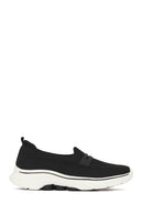 Derimod Zero Women's Black Fabric Loafers | Derimod Derimod Zero Women's Black Fabric Loafers | Derimod