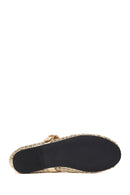 Woman Gold Metallic Ballet Flats | Derimod Woman Gold Metallic Ballet Flats | Derimod