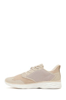 Derimod Zero Women's Beige Laced Thick Soled Fabric Sneakers | Derimod Derimod Zero Women's Beige Laced Thick Soled Fabric Sneakers | Derimod