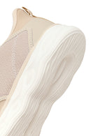 Derimod Zero Kadın Bej Bağcıklı Kalın Tabanlı Kumaş Sneaker | Derimod Derimod Zero Kadın Bej Bağcıklı Kalın Tabanlı Kumaş Sneaker | Derimod