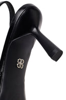 Kadın Siyah Arkası Açık İnce Topuklu Ayakkabı | Derimod Kadın Siyah Arkası Açık İnce Topuklu Ayakkabı | Derimod