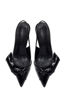 Kadın Siyah Arkası Açık İnce Topuklu Ayakkabı | Derimod Kadın Siyah Arkası Açık İnce Topuklu Ayakkabı | Derimod