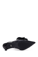 Kadın Siyah Arkası Açık İnce Topuklu Ayakkabı | Derimod Kadın Siyah Arkası Açık İnce Topuklu Ayakkabı | Derimod