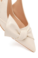Kadın Krem Arkası Açık İnce Topuklu Ayakkabı | Derimod Kadın Krem Arkası Açık İnce Topuklu Ayakkabı | Derimod