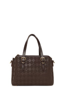 Kadın Kahverengi Uzun Askılı Baskılı Kol Çantası | Derimod Kadın Kahverengi Uzun Askılı Baskılı Kol Çantası | Derimod