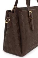 Kadın Kahverengi Uzun Askılı Baskılı Kol Çantası | Derimod Kadın Kahverengi Uzun Askılı Baskılı Kol Çantası | Derimod