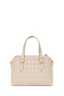 Kadın Krem Uzun Askılı Baskılı Kol Çantası | Derimod Kadın Krem Uzun Askılı Baskılı Kol Çantası | Derimod