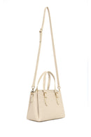 Kadın Krem Uzun Askılı Baskılı Kol Çantası | Derimod Kadın Krem Uzun Askılı Baskılı Kol Çantası | Derimod