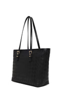 Woman Black Printed Shoulder Bag | Derimod Woman Black Printed Shoulder Bag | Derimod
