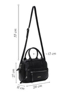 Kadın Siyah Uzun Askılı Kol Çantası | Derimod Kadın Siyah Uzun Askılı Kol Çantası | Derimod