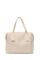 Kadın Krem Uzun Askılı Aksesuarlı Kol Çantası | Derimod Kadın Krem Uzun Askılı Aksesuarlı Kol Çantası | Derimod