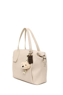 Kadın Krem Uzun Askılı Aksesuarlı Kol Çantası | Derimod Kadın Krem Uzun Askılı Aksesuarlı Kol Çantası | Derimod