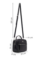 Kadın Siyah Uzun Askılı Kol Çantası | Derimod Kadın Siyah Uzun Askılı Kol Çantası | Derimod