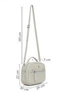 Kadın Açık Gri Uzun Askılı Kol Çantası | Derimod Kadın Açık Gri Uzun Askılı Kol Çantası | Derimod