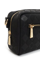 Kadın Siyah Uzun Askılı Baskılı Mini Çapraz Çanta | Derimod Kadın Siyah Uzun Askılı Baskılı Mini Çapraz Çanta | Derimod