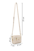 Kadın Krem Uzun Askılı Baskılı Mini Çapraz Çanta | Derimod Kadın Krem Uzun Askılı Baskılı Mini Çapraz Çanta | Derimod