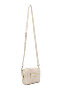 Kadın Krem Uzun Askılı Baskılı Mini Çapraz Çanta | Derimod Kadın Krem Uzun Askılı Baskılı Mini Çapraz Çanta | Derimod
