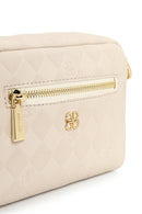 Kadın Krem Uzun Askılı Baskılı Mini Çapraz Çanta | Derimod Kadın Krem Uzun Askılı Baskılı Mini Çapraz Çanta | Derimod