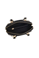 Kadın Siyah Uzun Askılı Baskılı Kol Çantası | Derimod Kadın Siyah Uzun Askılı Baskılı Kol Çantası | Derimod