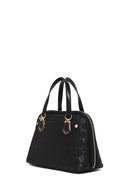 Kadın Siyah Uzun Askılı Baskılı Kol Çantası | Derimod Kadın Siyah Uzun Askılı Baskılı Kol Çantası | Derimod