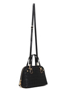 Kadın Siyah Uzun Askılı Baskılı Kol Çantası | Derimod Kadın Siyah Uzun Askılı Baskılı Kol Çantası | Derimod