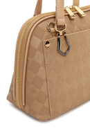 Kadın Bej Uzun Askılı Baskılı Kol Çantası | Derimod Kadın Bej Uzun Askılı Baskılı Kol Çantası | Derimod