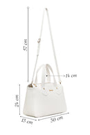 Kadın Beyaz Uzun Askılı Kol Çantası | Derimod Kadın Beyaz Uzun Askılı Kol Çantası | Derimod