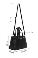 Kadın Siyah Uzun Askılı Kol Çantası | Derimod Kadın Siyah Uzun Askılı Kol Çantası | Derimod