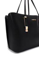 Women's Black Long Strap Classic Shoulder Bag | Derimod Women's Black Long Strap Classic Shoulder Bag | Derimod