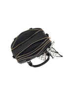 Kadın Siyah Uzun Askılı Aksesuarlı Kol Çantası | Derimod Kadın Siyah Uzun Askılı Aksesuarlı Kol Çantası | Derimod