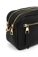 Kadın Siyah Desenli Çapraz Çanta | Derimod Kadın Siyah Desenli Çapraz Çanta | Derimod