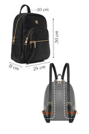 Kadın Siyah Klasik Sırt Çantası | Derimod Kadın Siyah Klasik Sırt Çantası | Derimod