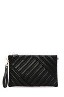 Women's Black Long Chain Strap Quilted Clutch Bag | Derimod Women's Black Long Chain Strap Quilted Clutch Bag | Derimod