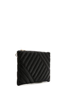 Women's Black Long Chain Strap Quilted Clutch Bag | Derimod Women's Black Long Chain Strap Quilted Clutch Bag | Derimod