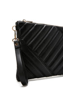 Women's Black Long Chain Strap Quilted Clutch Bag | Derimod Women's Black Long Chain Strap Quilted Clutch Bag | Derimod