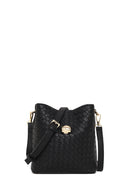 Kadın Siyah Uzun Askılı Baskılı Omuz Çantası | Derimod Kadın Siyah Uzun Askılı Baskılı Omuz Çantası | Derimod