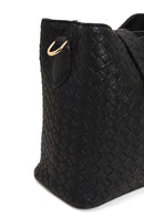 Kadın Siyah Uzun Askılı Baskılı Omuz Çantası | Derimod Kadın Siyah Uzun Askılı Baskılı Omuz Çantası | Derimod