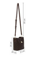 Kadın Kahverengi Uzun Askılı Baskılı Omuz Çantası | Derimod Kadın Kahverengi Uzun Askılı Baskılı Omuz Çantası | Derimod