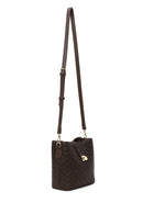 Kadın Kahverengi Uzun Askılı Baskılı Omuz Çantası | Derimod Kadın Kahverengi Uzun Askılı Baskılı Omuz Çantası | Derimod