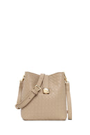 Kadın Vizon Uzun Askılı Baskılı Omuz Çantası | Derimod Kadın Vizon Uzun Askılı Baskılı Omuz Çantası | Derimod