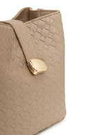 Kadın Vizon Uzun Askılı Baskılı Omuz Çantası | Derimod Kadın Vizon Uzun Askılı Baskılı Omuz Çantası | Derimod