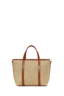 Kadın Taba Uzun Askılı Mini Hasır Kol Çantası | Derimod Kadın Taba Uzun Askılı Mini Hasır Kol Çantası | Derimod