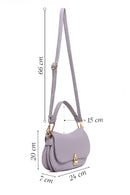 Kadın Lila Uzun Askılı Omuz Çantası | Derimod Kadın Lila Uzun Askılı Omuz Çantası | Derimod