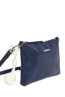 Kadın Lacivert Uzun Askılı Desenli Kumaş Kol Çantası | Derimod Kadın Lacivert Uzun Askılı Desenli Kumaş Kol Çantası | Derimod