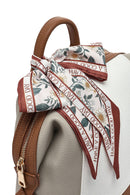 Kadın Beyaz Aksesuarlı Sırt Çantası | Derimod Kadın Beyaz Aksesuarlı Sırt Çantası | Derimod