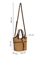 Woman Dark Beige Long Strap Classic Shoulder Bag | Derimod Woman Dark Beige Long Strap Classic Shoulder Bag | Derimod