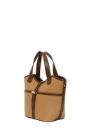Woman Dark Beige Long Strap Classic Shoulder Bag | Derimod Woman Dark Beige Long Strap Classic Shoulder Bag | Derimod
