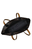 Woman Tan Patterned Shoulder Bag | Derimod Woman Tan Patterned Shoulder Bag | Derimod