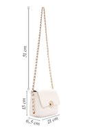 Kadın Beyaz Zincir Askılı Çapraz Çanta | Derimod Kadın Beyaz Zincir Askılı Çapraz Çanta | Derimod