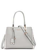 Kadın Gri Uzun Askılı Klasik Kol Çantası | Derimod Kadın Gri Uzun Askılı Klasik Kol Çantası | Derimod